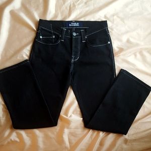 Rock & Republic Black Button Fly Jeans 32 X 30